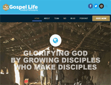 Tablet Screenshot of gospellife.org